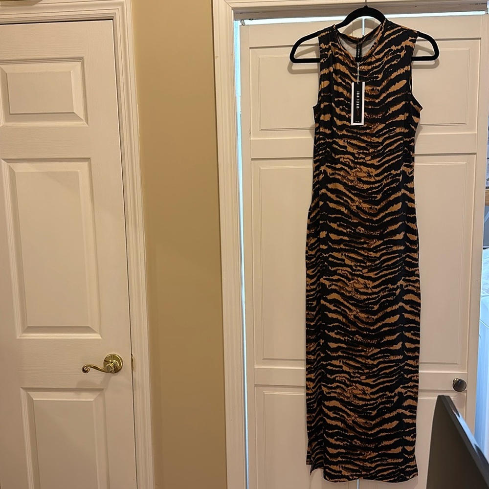Adam Selman Sport Tiger print dress/top